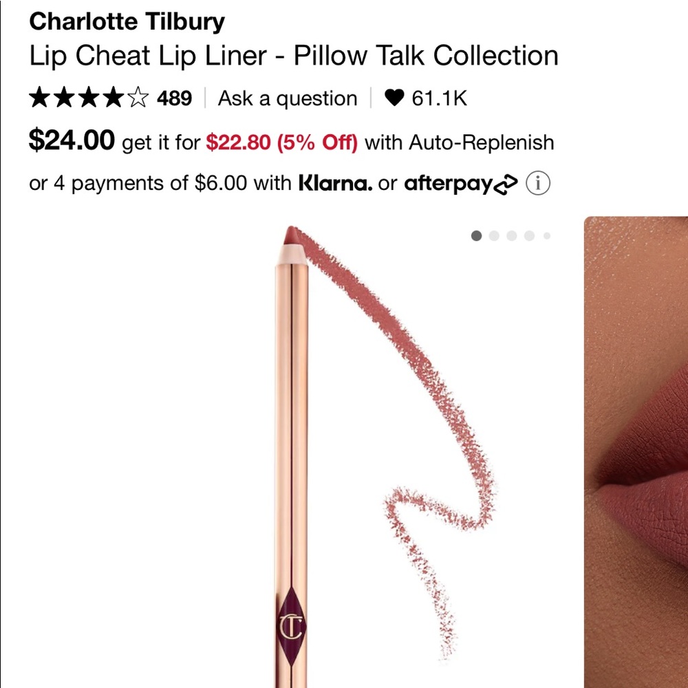 BRAND NEW Charlotte Tilbury Pillow Talk